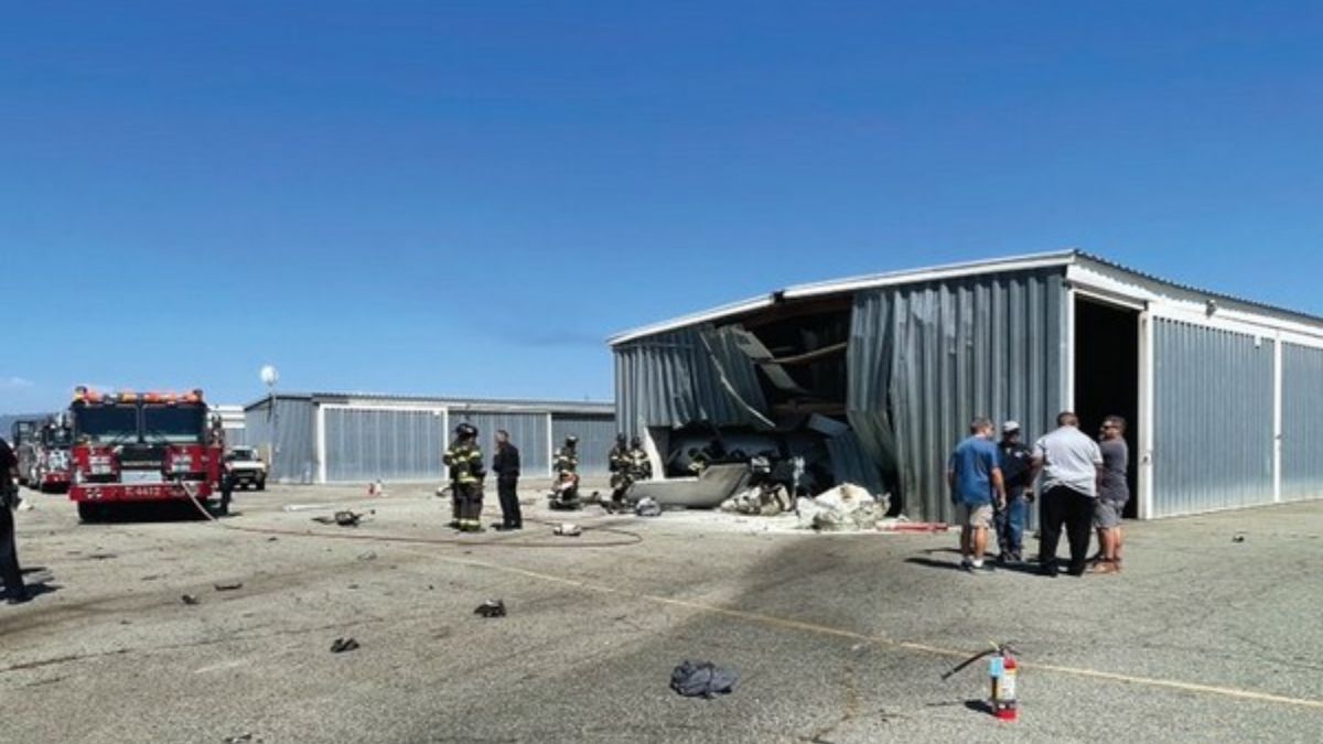 Crash site in Watsonville, California