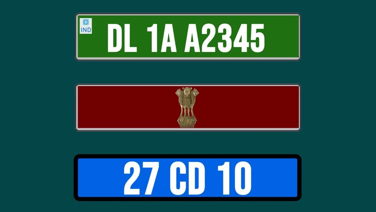 Story Of Different Colour Number Plates In Cars And Reason Behind This story-of-different-colour-number-plates-in-cars-and-reason-behind-this
